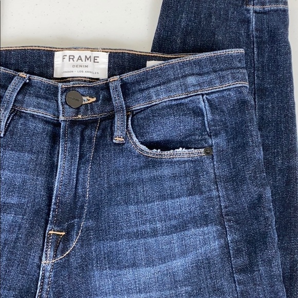FRAME Le High Skinny Side Step Jean - Picture 6 of 9